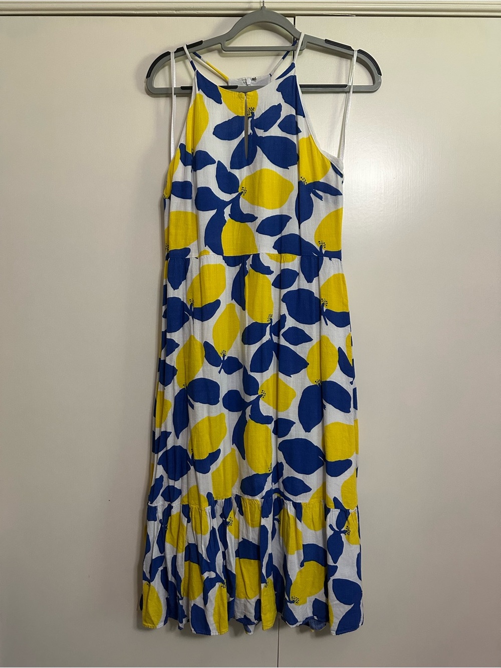 Loft Lemon Print Midi Dress